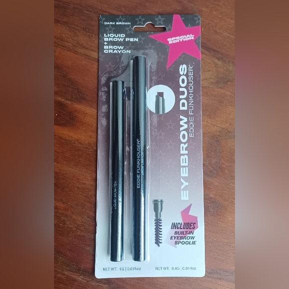 Eddie Funkhouser Eyebrow Duos Liquid Brow Pen And Brow Crayon - Picture 2 of 5